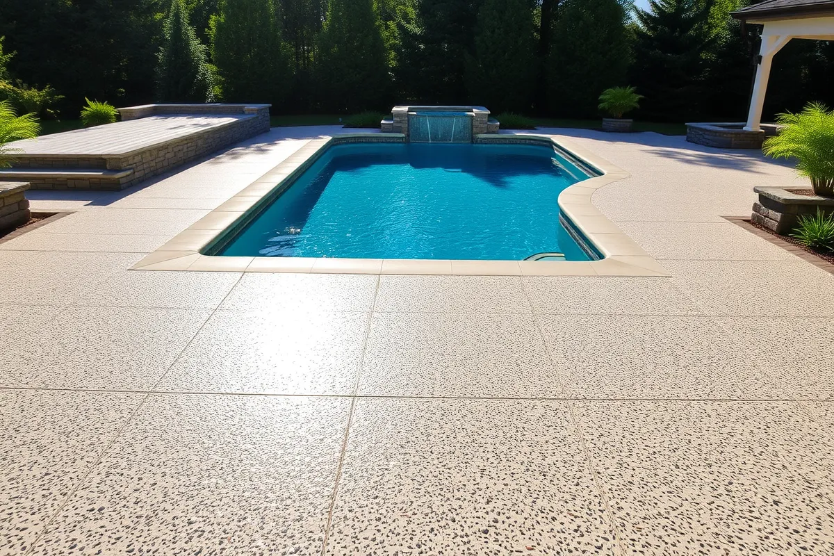 beton desactive piscine