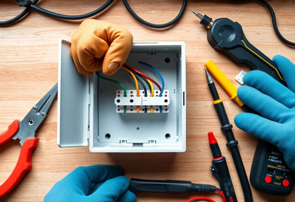 isoler fil electrique domino