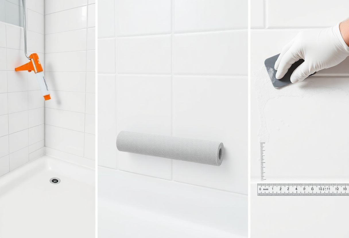 combler espace entre receveur et mur