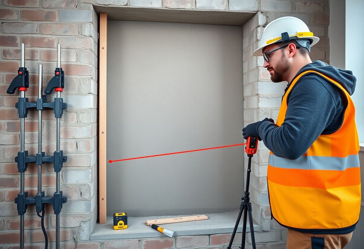 comment couler un linteau béton dans un mur existant