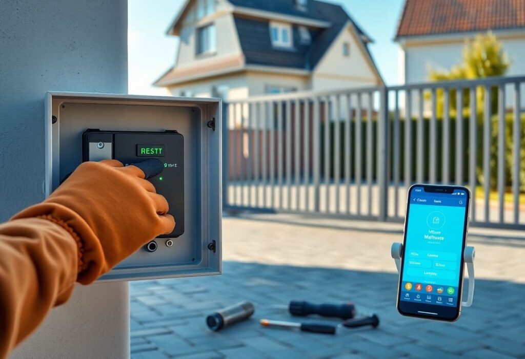 réinitialiser moteur portail mhouse