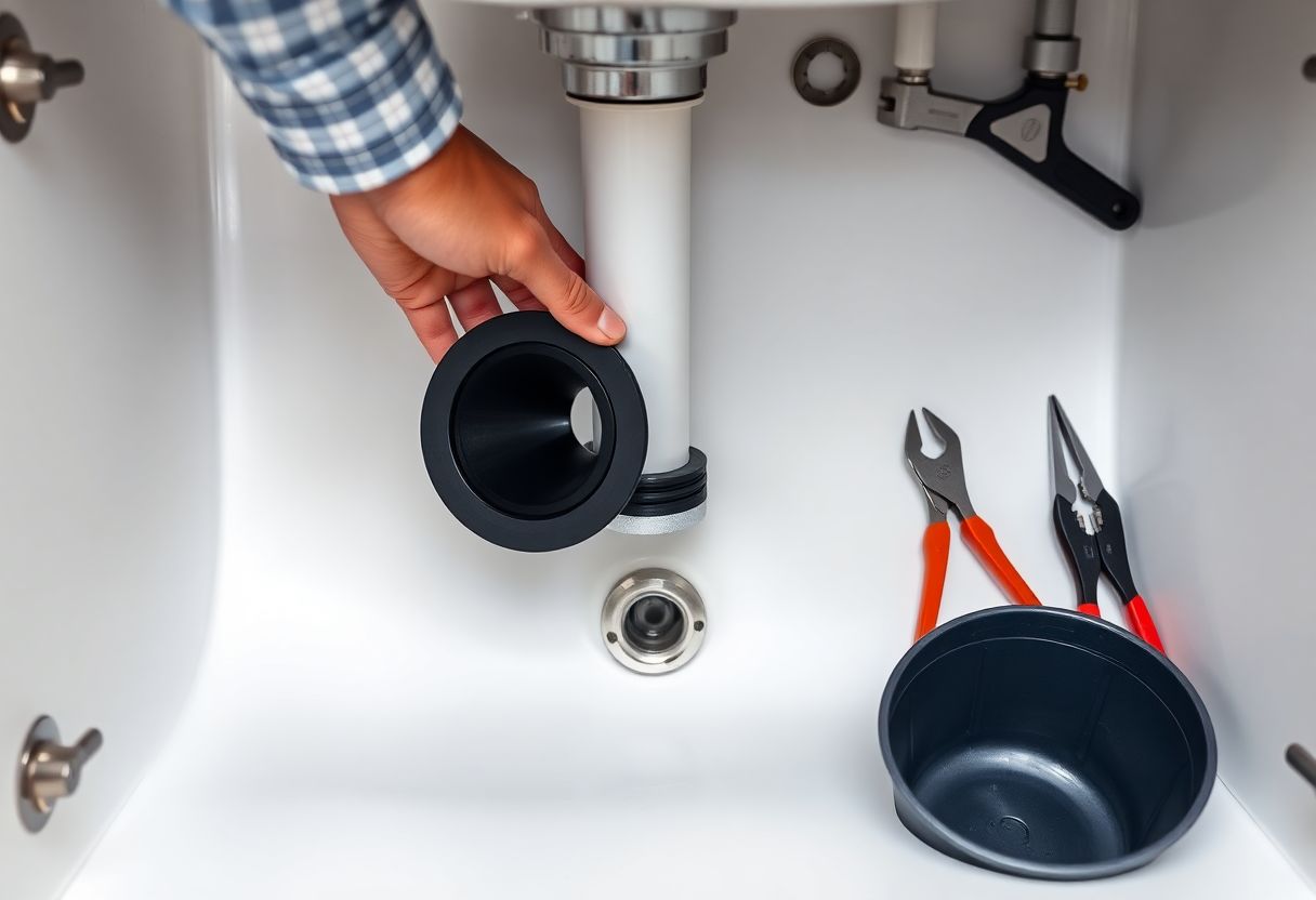 comment mettre un joint conique de siphon