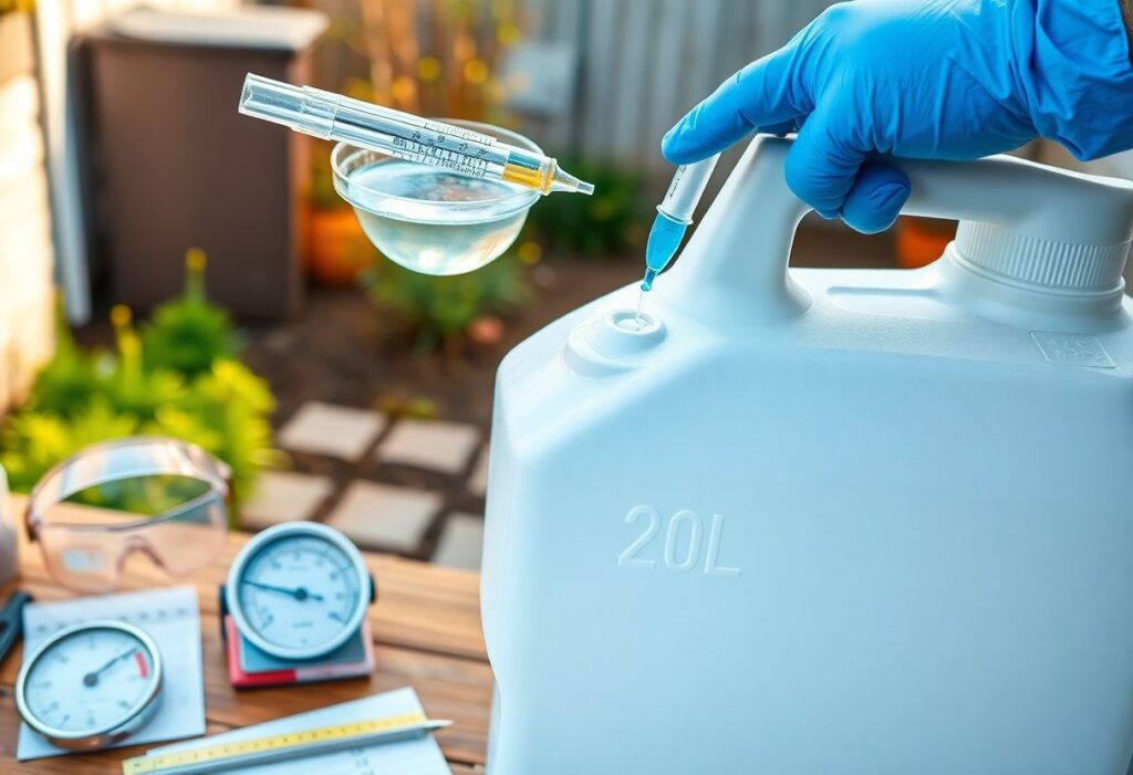dosage glyphosate pour 5 litres d'eau