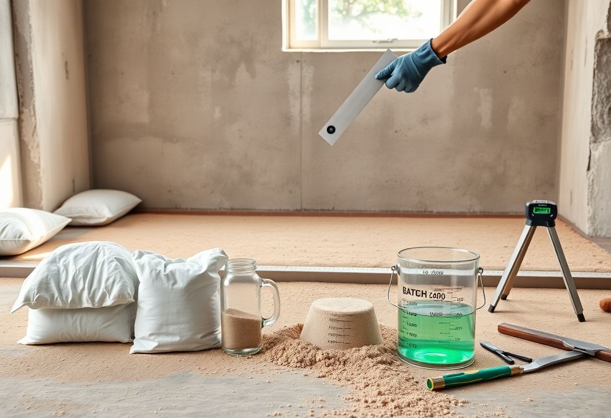 dosage pour chape maigre