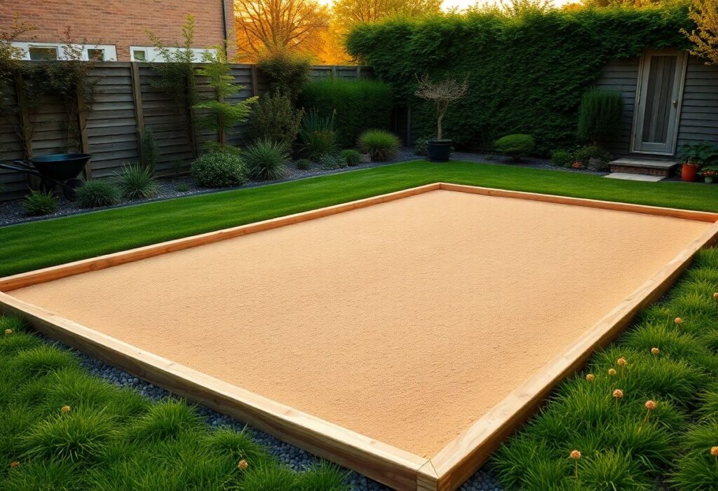 faire un terrain de petanque sans decaisser