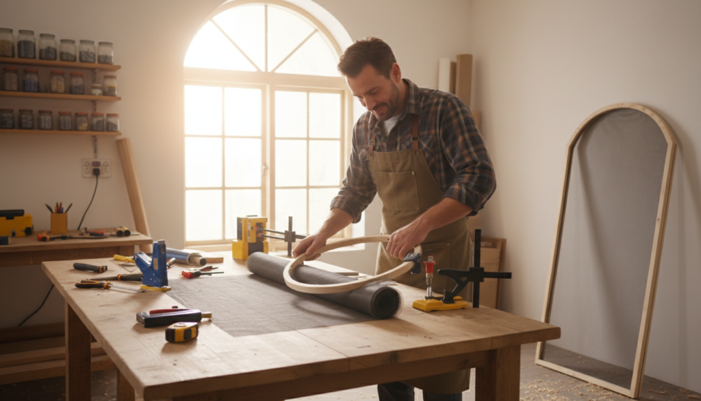 découvrez comment fabriquer facilement une moustiquaire adaptée à une fenêtre cintrée pour protéger votre intérieur des insectes tout en laissant passer l'air.