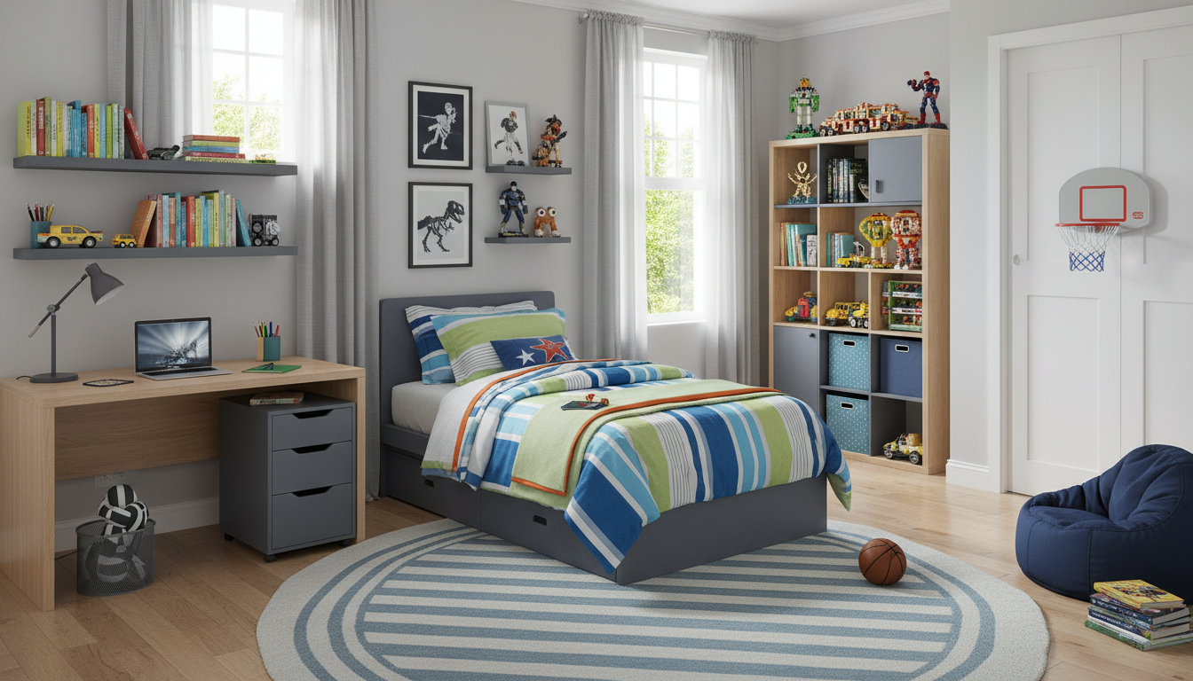 découvrez des idées pratiques et déco pour aménager une chambre de garçon de 10 ans, alliant confort, fonctionnalité et style adapté à ses goûts.