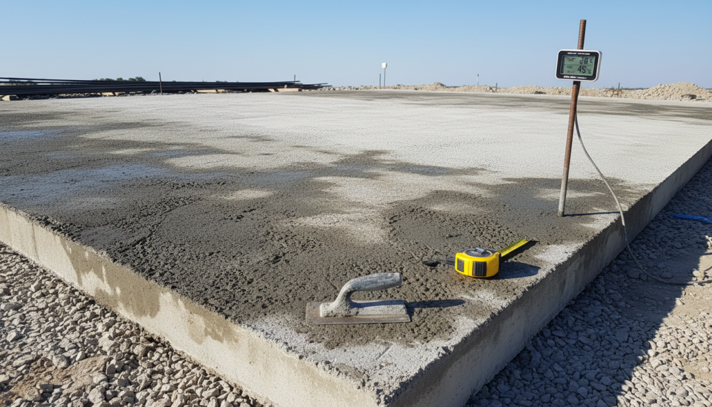 découvrez tout ce qu'il faut savoir sur le temps de séchage d'une dalle béton de 20 cm, les facteurs influents et les meilleures pratiques pour un séchage optimal.