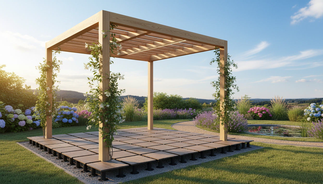 découvrez notre guide complet pour fixer une pergola sur une terrasse avec des plots, étape par étape, pour une installation facile et sécurisée.