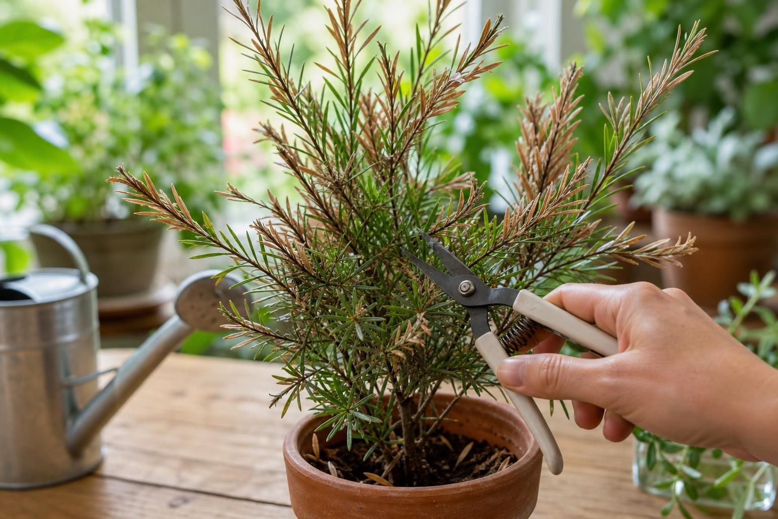 découvrez nos conseils pratiques pour sauver un rince-bouteille aux feuilles sèches et lui redonner toute sa vitalité.