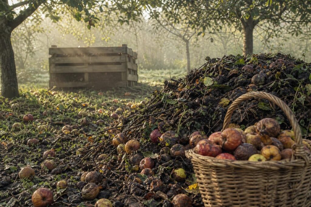 découvrez comment gérer et recycler efficacement les pommes pourries tombées au pied des pommiers pour maintenir un verger sain et durable.