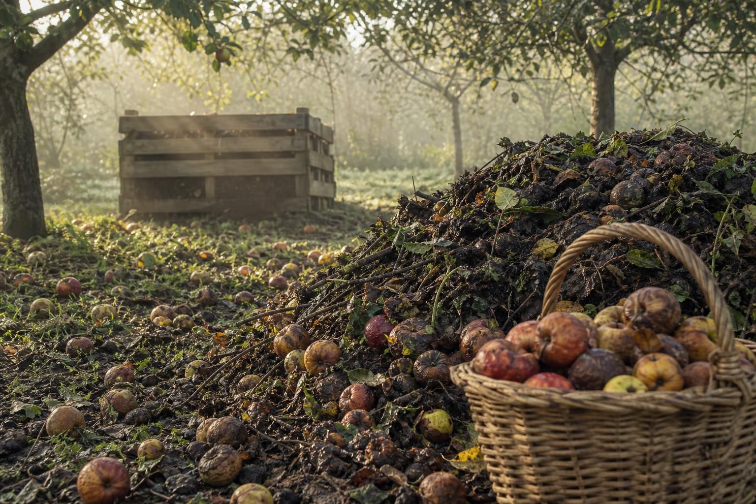 découvrez comment gérer et recycler efficacement les pommes pourries tombées au pied des pommiers pour maintenir un verger sain et durable.